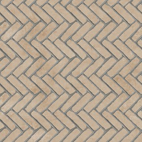 Textures   -   ARCHITECTURE   -   PAVING OUTDOOR   -   Concrete   -  Herringbone - Concrete paving herringbone outdoor texture seamless 05821