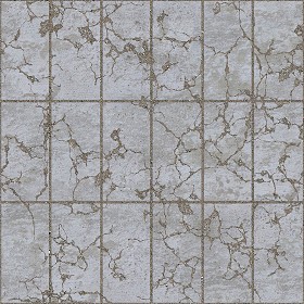 Textures   -   ARCHITECTURE   -   PAVING OUTDOOR   -   Concrete   -   Blocks damaged  - Concrete paving outdoor damaged texture seamless 05511 (seamless)