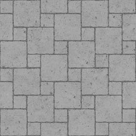 Textures   -   ARCHITECTURE   -   PAVING OUTDOOR   -   Pavers stone   -   Blocks mixed  - Pavers stone mixed size texture seamless 06119 - Displacement