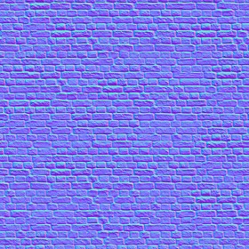 Textures   -   ARCHITECTURE   -   BRICKS   -   Facing Bricks   -   Rustic  - Rustic bricks texture seamless 00205 - Normal