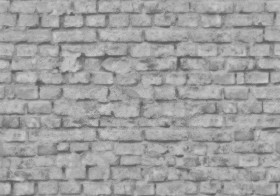 Textures   -   ARCHITECTURE   -   BRICKS   -   Damaged bricks  - Damaged bricks texture seamless 00134 - Displacement