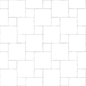 Textures   -   ARCHITECTURE   -   PAVING OUTDOOR   -   Pavers stone   -   Blocks mixed  - Pavers stone mixed size texture seamless 06120 - Ambient occlusion