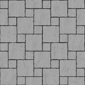 Textures   -   ARCHITECTURE   -   PAVING OUTDOOR   -   Pavers stone   -   Blocks mixed  - Pavers stone mixed size texture seamless 06120 - Displacement