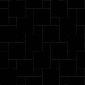 Textures   -   ARCHITECTURE   -   PAVING OUTDOOR   -   Pavers stone   -   Blocks mixed  - Pavers stone mixed size texture seamless 06120 - Specular