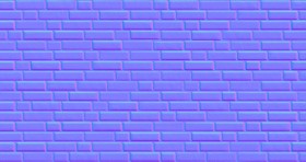 Textures   -   ARCHITECTURE   -   BRICKS   -   Colored Bricks   -   Rustic  - Texture colored bricks rustic seamless 00033 - Normal