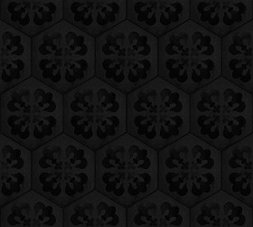 Textures   -   ARCHITECTURE   -   TILES INTERIOR   -   Hexagonal mixed  - Concrete hexagonal tile texture seamless 20291 - Specular