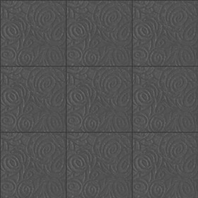 Textures   -   ARCHITECTURE   -   TILES INTERIOR   -   Stone tiles  - Lava square ornate tile texture seamless 15992 - Displacement