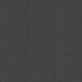 Textures   -   ARCHITECTURE   -   TILES INTERIOR   -   Stone tiles  - Lava square ornate tile texture seamless 15992 - Specular