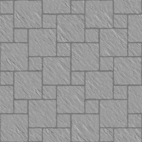 Textures   -   ARCHITECTURE   -   PAVING OUTDOOR   -   Pavers stone   -   Blocks mixed  - Pavers stone mixed size texture seamless 06121 - Displacement