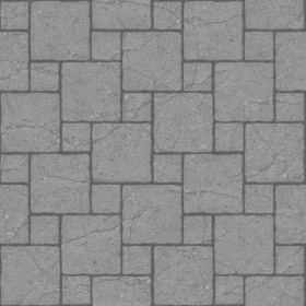 Textures   -   ARCHITECTURE   -   PAVING OUTDOOR   -   Concrete   -   Blocks damaged  - Concrete paving outdoor damaged texture seamless 05514 - Displacement