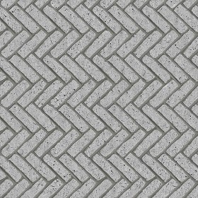 Textures   -   ARCHITECTURE   -   PAVING OUTDOOR   -   Concrete   -   Herringbone  - Concrete paving herringbone outdoor texture seamless 05824 (seamless)