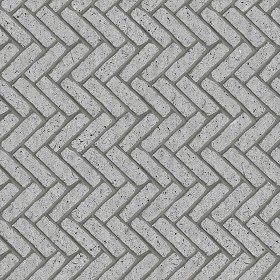 Textures   -   ARCHITECTURE   -   PAVING OUTDOOR   -   Concrete   -  Herringbone - Concrete paving herringbone outdoor texture seamless 05824