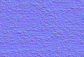 Textures   -   ARCHITECTURE   -   BRICKS   -   Damaged bricks  - Damaged bricks texture seamless 00136 - Normal