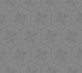 Textures   -   ARCHITECTURE   -   TILES INTERIOR   -   Hexagonal mixed  - Concrete hexagonal tile texture seamless 20293 - Displacement