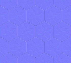 Textures   -   ARCHITECTURE   -   TILES INTERIOR   -   Hexagonal mixed  - Concrete hexagonal tile texture seamless 20293 - Normal