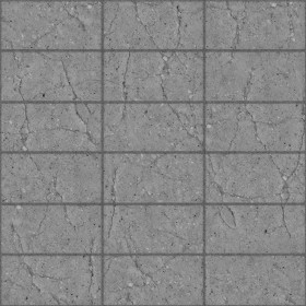 Textures   -   ARCHITECTURE   -   PAVING OUTDOOR   -   Concrete   -   Blocks damaged  - Concrete paving outdoor damaged texture seamless 05515 - Displacement