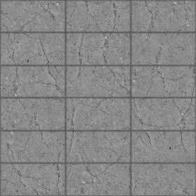 Textures   -   ARCHITECTURE   -   PAVING OUTDOOR   -   Concrete   -   Blocks damaged  - Concrete paving outdoor damaged texture seamless 05515 - Displacement