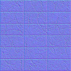 Textures   -   ARCHITECTURE   -   PAVING OUTDOOR   -   Concrete   -   Blocks damaged  - Concrete paving outdoor damaged texture seamless 05515 - Normal