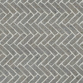 Textures   -   ARCHITECTURE   -   PAVING OUTDOOR   -   Concrete   -   Herringbone  - Concrete paving herringbone outdoor texture seamless 05825 (seamless)