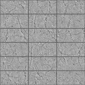 Textures   -   ARCHITECTURE   -   PAVING OUTDOOR   -   Concrete   -   Blocks damaged  - Concrete paving outdoor damaged texture seamless 05515 (seamless)