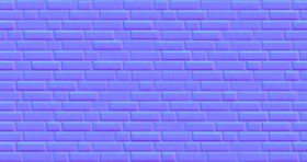 Textures   -   ARCHITECTURE   -   BRICKS   -   Colored Bricks   -   Rustic  - Texture colored bricks rustic seamless 00036 - Normal