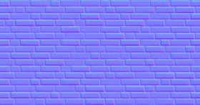 Textures   -   ARCHITECTURE   -   BRICKS   -   Colored Bricks   -   Rustic  - Texture colored bricks rustic seamless 00036 - Normal