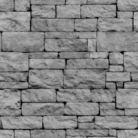 Textures   -   ARCHITECTURE   -   STONES WALLS   -   Stone blocks  - Wall stone with regular blocks texture seamless 08328 - Displacement