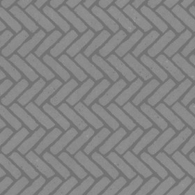 Textures   -   ARCHITECTURE   -   PAVING OUTDOOR   -   Concrete   -   Herringbone  - Concrete paving herringbone outdoor texture seamless 05826 - Displacement