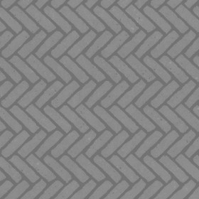 Textures   -   ARCHITECTURE   -   PAVING OUTDOOR   -   Concrete   -   Herringbone  - Concrete paving herringbone outdoor texture seamless 05826 - Displacement