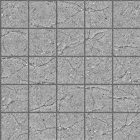 Textures   -   ARCHITECTURE   -   PAVING OUTDOOR   -   Concrete   -  Blocks damaged - Concrete paving outdoor damaged texture seamless 05516