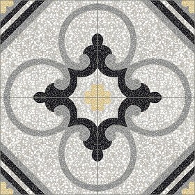 Textures   -   ARCHITECTURE   -   TILES INTERIOR   -   Terrazzo  - terrazzo cementine tiles pbr texture 22097 (seamless)