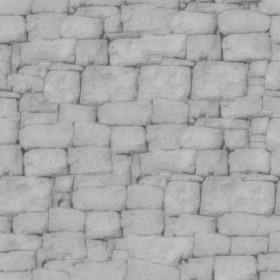 Textures   -   ARCHITECTURE   -   STONES WALLS   -   Stone blocks  - Wall stone with regular blocks texture seamless 08329 - Displacement