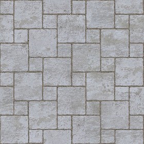 Textures   -   ARCHITECTURE   -   PAVING OUTDOOR   -   Concrete   -   Blocks damaged  - Concrete paving outdoor damaged texture seamless 05517 (seamless)