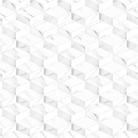 Textures   -   ARCHITECTURE   -   TILES INTERIOR   -   Marble tiles   -   Marble geometric patterns  - White marble tiles cubes texture seamless 21149 - Ambient occlusion