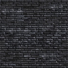 Textures   -   ARCHITECTURE   -   BRICKS   -   Colored Bricks   -  Rustic - black brick wall PBR texture seamless 22021