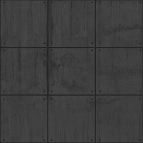 Textures   -   ARCHITECTURE   -   CONCRETE   -   Plates   -   Dirty  - Concrete dirt plates wall texture seamless 01750 - Displacement