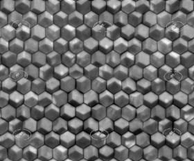 Textures   -   ARCHITECTURE   -   TILES INTERIOR   -   Hexagonal mixed  - Tadao ando tokio jewel box wall tiles texture seamless 21176 - Displacement