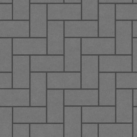 Textures   -   ARCHITECTURE   -   PAVING OUTDOOR   -   Concrete   -   Herringbone  - Concrete paving herringbone outdoor texture seamless 05796 - Displacement