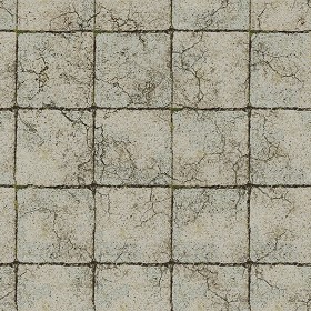 Textures   -   ARCHITECTURE   -   PAVING OUTDOOR   -   Concrete   -   Blocks damaged  - Concrete paving outdoor damaged texture seamless 05483 (seamless)