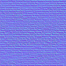 Textures   -   ARCHITECTURE   -   BRICKS   -   Colored Bricks   -   Rustic  - black brick wall PBR texture seamless 22022 - Normal