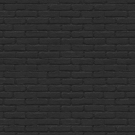 Textures   -   ARCHITECTURE   -   BRICKS   -   Colored Bricks   -   Rustic  - black painted brick wall PBR texture seamless 22023 - Specular