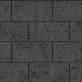 Textures   -   ARCHITECTURE   -   CONCRETE   -   Plates   -   Dirty  - Concrete dirt plates wall texture seamless 01765 - Displacement