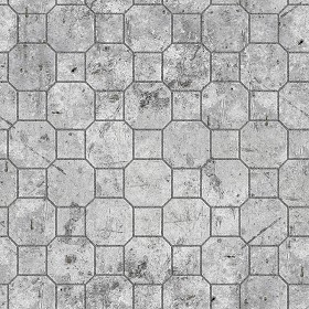 Textures   -   ARCHITECTURE   -   PAVING OUTDOOR   -   Concrete   -  Blocks damaged - Concrete paving outdoor damaged texture seamless 05520