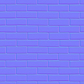 Textures   -   ARCHITECTURE   -   BRICKS   -   White Bricks  - White bricks texture seamless 00530 - Normal