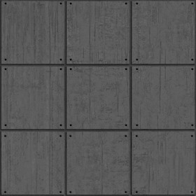 Textures   -   ARCHITECTURE   -   CONCRETE   -   Plates   -   Dirty  - Concrete dirt plates wall texture seamless 01766 - Displacement