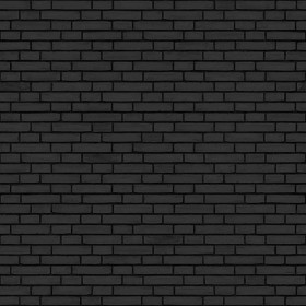 Textures   -   ARCHITECTURE   -   BRICKS   -   Colored Bricks   -   Rustic  - interior black brick wall PBR texture seamless 22024 - Displacement