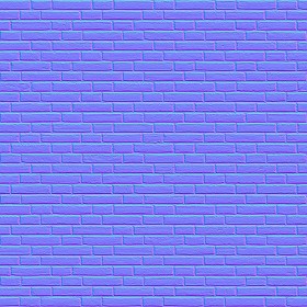Textures   -   ARCHITECTURE   -   BRICKS   -   Colored Bricks   -   Rustic  - interior black brick wall PBR texture seamless 22024 - Normal