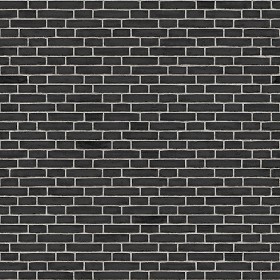 Textures   -   ARCHITECTURE   -   BRICKS   -   Colored Bricks   -  Rustic - interior black brick wall PBR texture seamless 22024