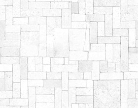 Textures   -   ARCHITECTURE   -   PAVING OUTDOOR   -   Pavers stone   -   Blocks mixed  - Pavers stone mixed size texture seamless 06129 - Ambient occlusion