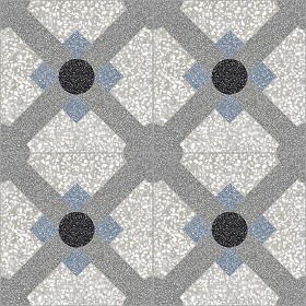 Textures   -   ARCHITECTURE   -   TILES INTERIOR   -   Terrazzo  - terrazzo cementine tiles pbr texture seamless 22102 (seamless)